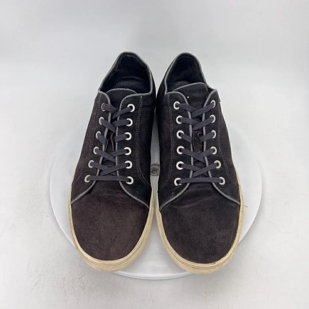 Rodd & Gunn Men Size EU45 US 12 Black Suede White Sole Lace Up Comfort Shoes